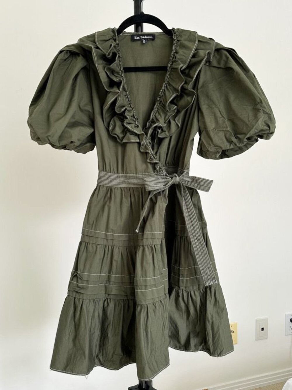 En Saison Gianna Mini Dress X-small - Olive
